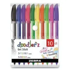 Boligrafo Zebra Doodler´z Neon Fashion 10 Colores