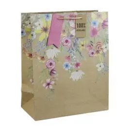 Bolsa Regalo Ete Floral 26,5X14X33Cm