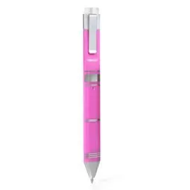 Marcapaginas Pen Bookmark Rosa + Plata