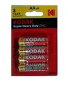 PILAS KODAK CLORURO DE ZINC LR06 AA BLISTER 4 UNID