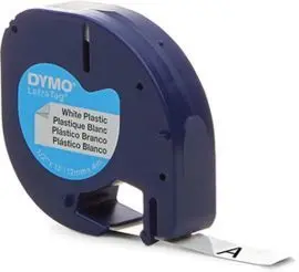 Cinta Dymo Tag 12Mm Plastico Blanco