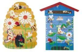 Puzzle 2X20Pcs Abejas Doble Cara Scratch