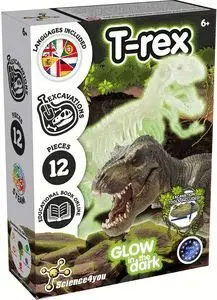 Juego de Mesa Excavaciones T-Rex Brilla Oscuridad
