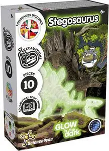 Juego de Mesa Excavaciones Stegosaurus Brilla Oscu