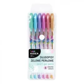 Set de 6 Boligrafos de Gel Perlados