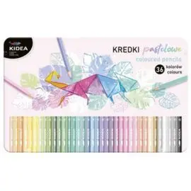 Caja Metaloca 36 Lapices Color Pastel