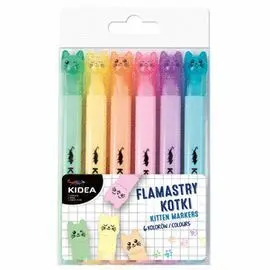 Blister Rotuladores Pastel con Capuchones en Forma