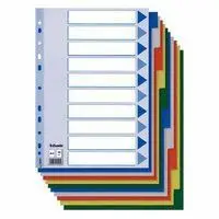 Separador Multitaladro A5 con Cartulina Indice Col