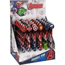 Expositor 36 Boligrafos Borrables Avengers