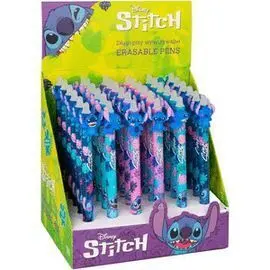 Expositor 36 Boligrafos Borrables Stitch - Blue