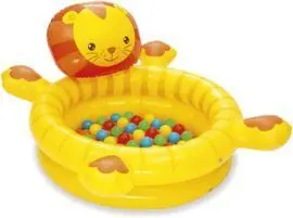 Piscina Hinchable Leon 50 Bolas de Colores 111X98X