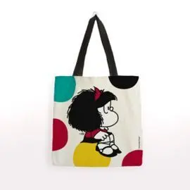 Bolsa Algodon Mafalda Mediana-Sobre Pelota