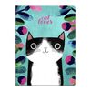 LIBRETA TAPA BLANDA MEDIANA PLANET CAT TURQUESA