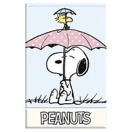 Libreta Cierre Magnetico Snoopy Pastel
