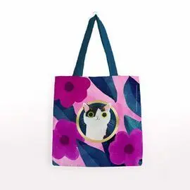 Bolsa Algodon Planet Cat Mediana - 3 Circulo