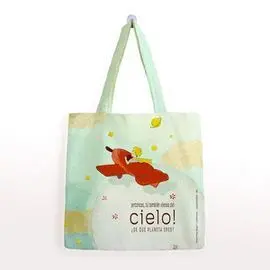 Bolsa Algodon Principito Pequeña - 10 Avion