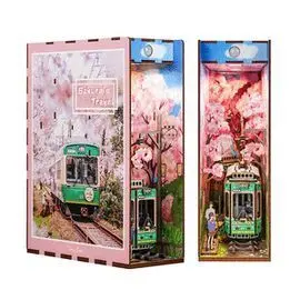 Maqueta Book Nook con Luz los Viajes de Sakura