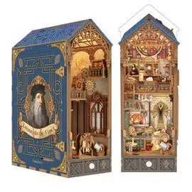 Maqueta Book Nook con Luz Taller de Leonardo Da Vi