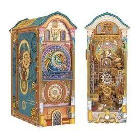 Maqueta Book Nook con Luz Torre del Reloj