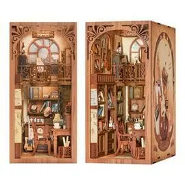 Maqueta Book Nook con Luz Estudio de Musica