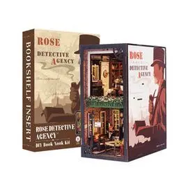 Maqueta Book Nook con Luz Agencia de Detectives Ro