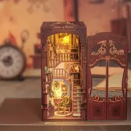 Maqueta Book Nook con Luz Biblioteca de la Sabidur