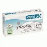 Grapas Rapid 24/6 Cobreadas