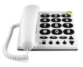 Telefono Fijo Doro Phone Easy 311C White / Blanco