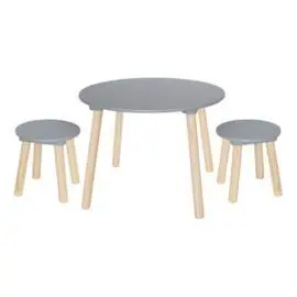 Mesa 2 Sillas Gris