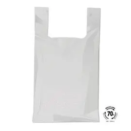 Bolsa Camiseta 35X40 70 Reciclado 100 Unidades