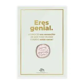 Tarjeta Stamping Dorado + Pin Llegaste para Mejora