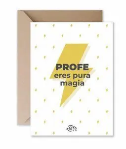 Tarjeta - Profe Eres Pura Magia
