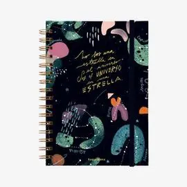 Cuaderno A4 Espiral Cuadriculado Universo