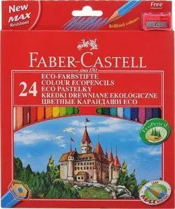 Lapiz Faber 24 Colores Ecologicos con Afilalapiz
