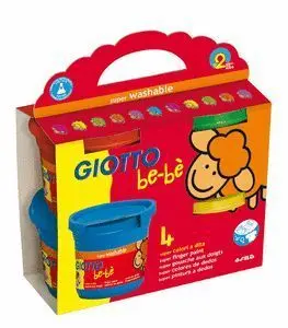 Pintura Dedos 4 Botes Giotto Bebe