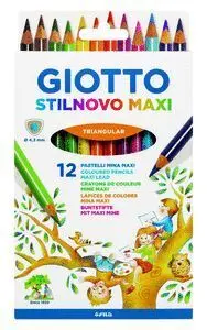 Lapiz Giotto Stilnovo Maxi 12 Colores Surtidos