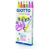 ROTULADORES GIOTTO TURBO SOFT BRUSH FLUO 6 COLORES