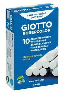Tiza Robercolor C/10 Blanca ( Paquetes 10 X 10)