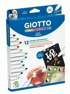 Rotulador Permanente Giotto C/12 Decor Materials