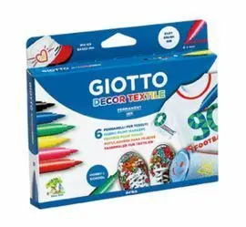 Rotulador Giotto Textil 6 Colores