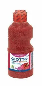 Tempera Giotto 250Ml Glitter Rojo