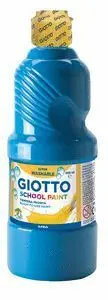 Tempera Escolar Giotto 500Ml Azul Cyan