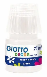 Tempera Acrilica Giotto Decor 25 Ml Blanco Caja 6
