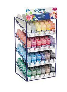 Expositor 144 Temperas Acrilica Giotto Decor 25 Ml