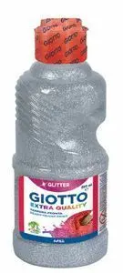 Tempera Giotto 250Ml Glitter Plata