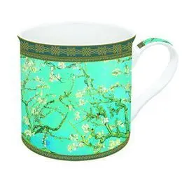 Taza Porcelana Fina Almendros 300 Ml en Caja de Re