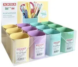 Expositor 12 Cubilete Portalapices Tidy Matt Color