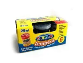 Tempera Carioca 25 Ml Negro