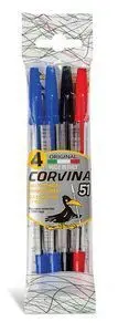Boligrafos Corvina 51 Classic Surtido Flowpack 4 u
