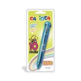 Boligrafo Carioca Maxi Fluo 10 Colores Blister 1 u